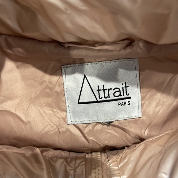 ATTRAIT Paris Pink/Cream Women’s Puffer Size Large - Picture 4 of 4